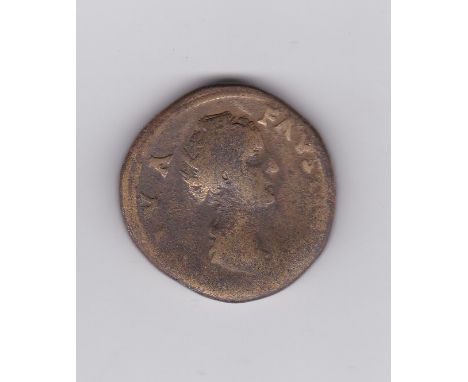 Roman - Diva Favstina Senior issued by Antoninus P105 brass Sestertius. Rev: Aeternitas S.C. Fair