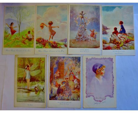 Tarrant, Margaret, five postcards, also Constance Symonds and M. Sowerby (Amethyst). Nice lot (7)