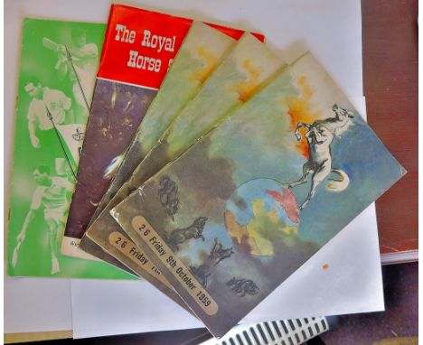 Sporting Memorabilia (x5) - Five programmes three featuring Horse of The Year Show 1959-61. The Royal International Horse Sho