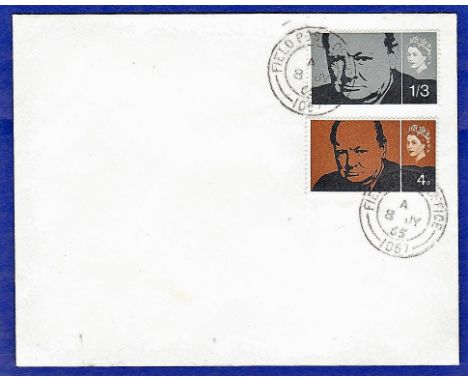 Great Britain - 1965 (8 July) Churchill Set  with F.P.Office 1051 (First Day of issue) unaddressed plain First Day Cover.  Sc