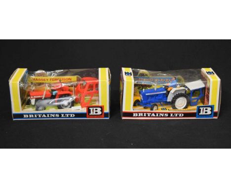 Britains - Two boxed farming vehicles comprising; 9527 'Ford 5000 with Standard Safety Cab' and 9529 'Massey-Ferguson Tractor