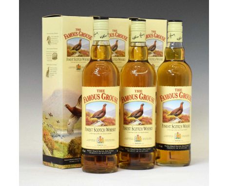 Famous Grouse Finest Scotch Whisky, Perth, 3 bottles in card cases