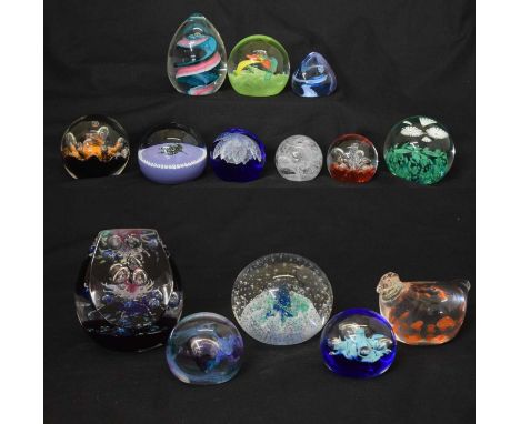 Caithness - Group of fourteen glass paperweights including; 'Wildflower Collection', 'White Heather', 'Mirror Image', 'Whirlp