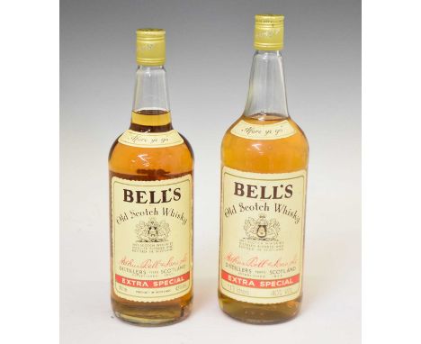 Bell's Finest Old Scotch Whisky, aged 8 years, 2 x 1 litre bottles