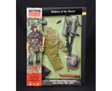 Palitoy Action Man 1970s carded Soldiers of the World ‘Australian Jungle Fighter’, catalogue no. 34144, comprising; bush hat,