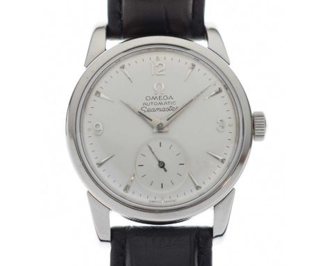 Omega - Gentleman's Seamaster stainless steel cased wristwatch, ref: 2846 11 SC, having a silvered dial with applied dagger a