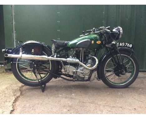A 1936 BSA Blue Star Q21 500cc OHVFrame number D62795Engine number 500cc/D20527CRegistration TAS 768 (non transferrable)Resto
