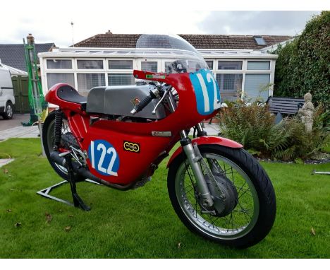A 1966 Ducati 350 classic racing motorcycleEngine number DM 25094450Ducati frame with narrow case engineMarzocchi forksDouble