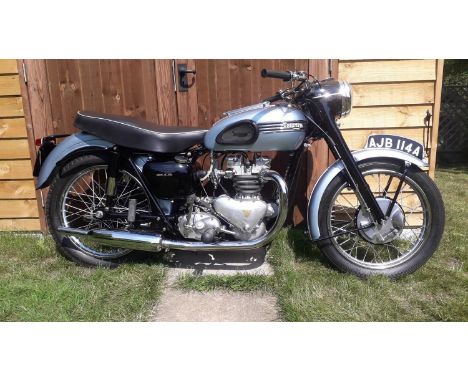 A 1954 Triumph T100Registration number AJB 114AFrame number 60628Engine number T100 60628V5CFully restored to original condit