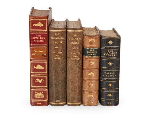Walton, Izaak Four 19th century editions of The Compleat Angler 1) London: Samuel Bagster, 1808. Large 8vo (22.6 x 13cm), con