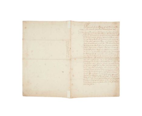 [Palatine Refugees] Proposal for the Taking off and Providing for Two thousand of the Poor Palatine Refugees Draft manuscript