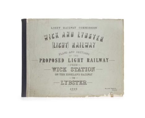 Scotland Four volumes of railway plans and sections, 19th century Inverness and Aberdeen Junction Railway. Plans and Sections