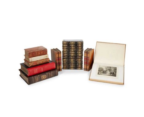 Bindings A large collection of leather-bound works The Peerage of England: or, an Historical and Genealogical Account of the 