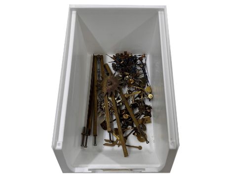 Quantity of French clock pats to include hands etc. 