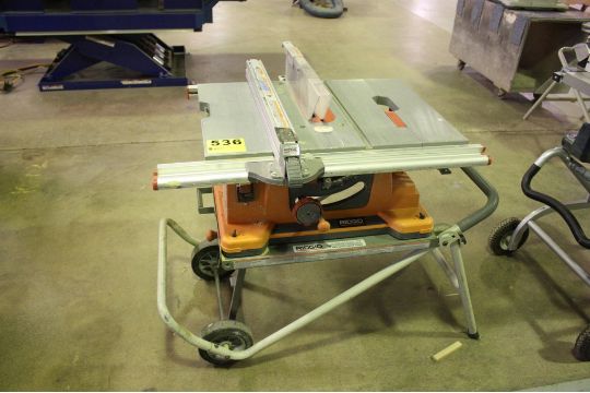 Ridgid Model Ts2400 1 10 Table Saw W Work N Haulit Two Ridgid Model Ts2400 1 10 Table Saw W Work N Haulit Two Wheel Stand