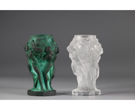 Art Nouveau vases decorated with young naked womenSizes: H=125mm D=70mmWeight (K): 0.730kgState: at first glance - good condi