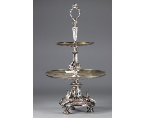 Christofle silver-plated centerpieceSizes: H=470mm D=255mmWeight (K): 2.870kgState: at first glance - good condition - no res