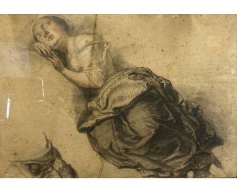 Drawing, study, sketch, in pencil on paper. Probably France XVIII th. .Sizes: Cadre H=430mm L=580mm dessin H=350mm L=500mmWei