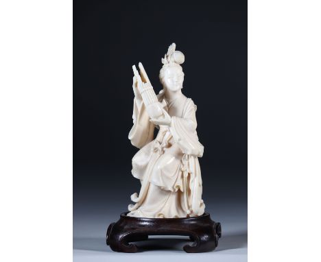 China sculpture of a young woman circa 1920Sizes: H=220mm L=115mmWeight (K): 0.620kgState: at first glance - good condition -