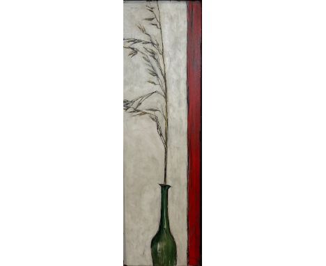 Ben HEYART Luxembourg Oil on panel "the vase"Sizes: Cadre L=430mm H=975mm Panneau L=230mm H=770mmWeight (K): 3.150kgState: at