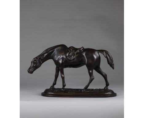 Bronze sculpture "the horse"Sizes: H=240mm L=390mm l=150mmWeight (K): 9kgState: at first glance - good condition - no restora