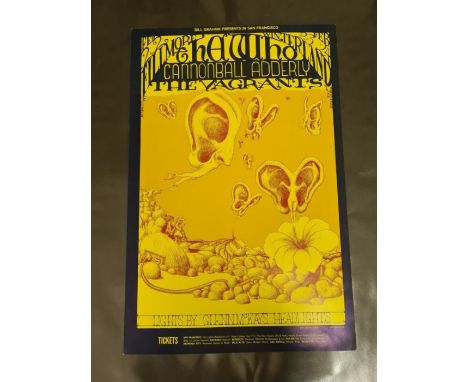 Bill Graham presents Lee Conklin, Filmore Auditorium.  Second print poster 14" x 21".  The Who/Vagrants, etc.