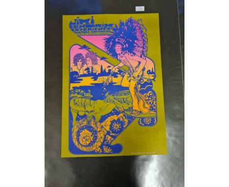 Hapshash and The Coloured Coat, Jimi Hendrix Experience.  Filmore Auditorium.  Limited edition reprint 650/1000.  Fine Arts l