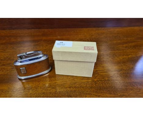 Ronson Senator table lighter with original box and accessories.