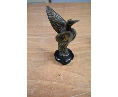 A vintage stork or heron radiator cap/ bonnet mascot, around 1920s/30s.