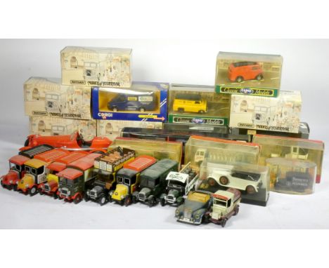 Over 50 die-cast cars, many boxed, to include brands such as Matchbox, Corgi, Days Gone, Super Racer and others (4) 