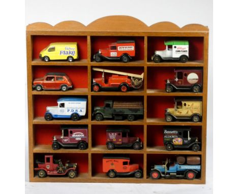 A collection of 36 die-cast vehicles, including brands such as Corgi, Maisto, Days Gone, Bobcat, Lledo and others, together w