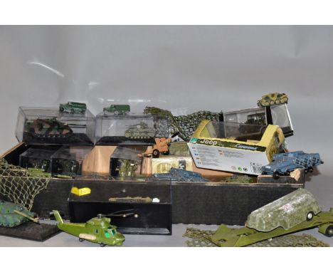 A QUANTITY OF BOXED MILITARY VEHICLE MODELS, majority are diecast and plastic models from a partwork series by Altaya, 1/72 s