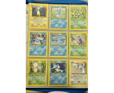 THE COMPLETE POKEMON CARD NEO GENESIS AND NEO DISCOVERY SETS, containing many first edition cards. Neo Genesis first editions