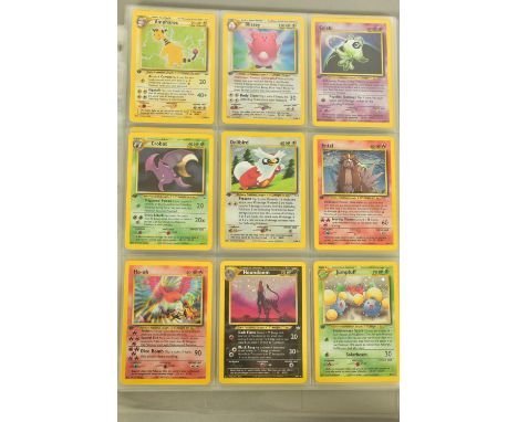 A COMPLETE POKEMON CARD REVELATION SET,  All cards are first edition with the exceptions of Shining Gyarados 65/64 and Shinin