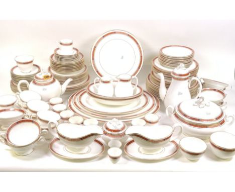 AN EXTENSIVE ROYAL WORCESTER ‘BEAUFORT’ PATTERN PART DINNER AND TEA SERVICE.