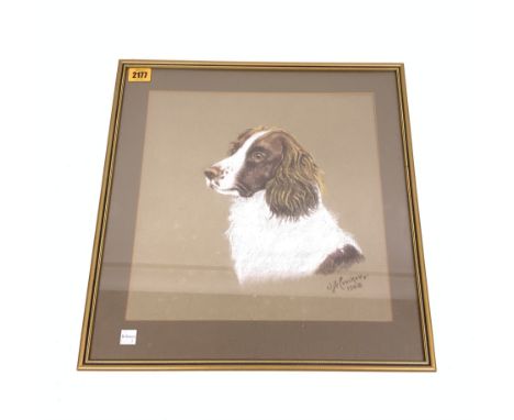 W A CROCKER (BRITISH, LATE 19TH/EARLY 20TH CENTURY)Portrait of a spanielsigned and dated '1903' (lower right)pastel42 x 41cm