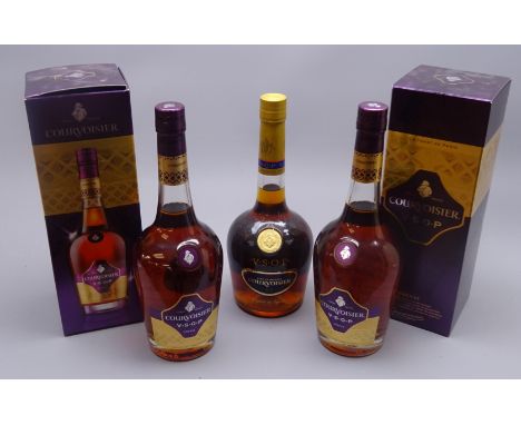 Courvoisier Fine Champagne Cognac VSOP, and two Courvoisier VSOP in cartons, all 70cl 40%vol, 3btls Condition Report Click he