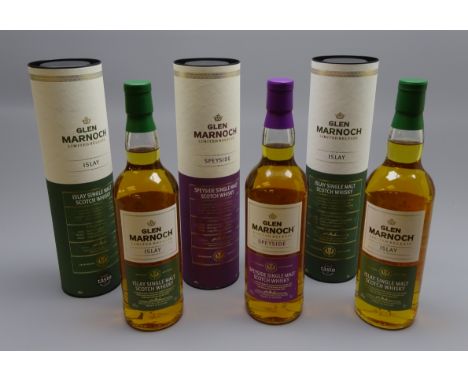 Two Glen Marnock Islay Single Malt Scotch Whisky, Glen Marnock Speyside Single Malt Scotch Whisky, Ltd. Release, 70cl 40%vol,