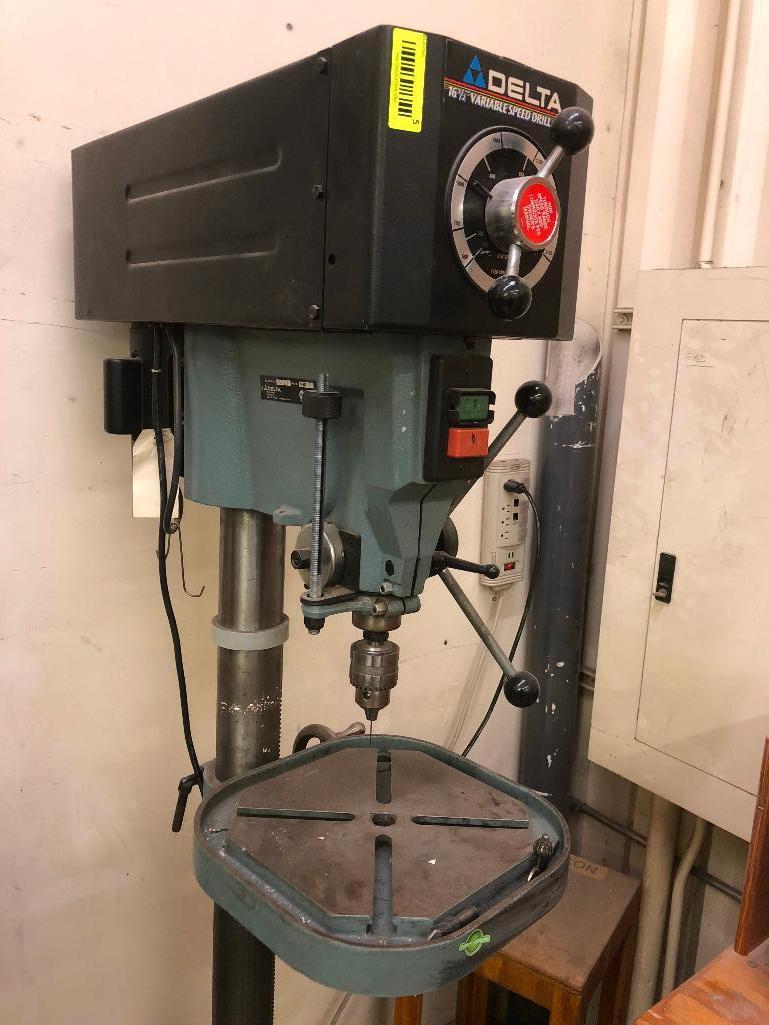 DESCRIPTION DELTA 16 1/2" VARIABLE SPEED DRILL PRESS.BRAND / MODEL