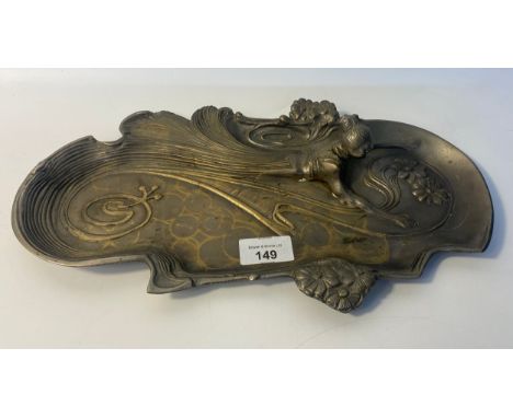 Art Nouveau table centrepiece featuring a Mermaiden [35cm] 