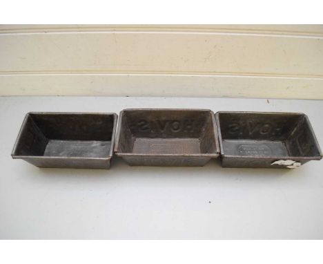THREE VINTAGE HOVIS BREAD TINS