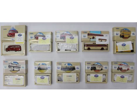 Corgi: A collection of ten (10) boxed Corgi Classics including Commercial and Public Transport vehicles. All appear within or