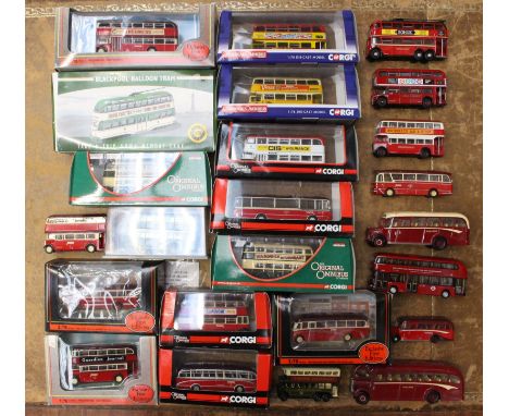 Corgi: A collection of assorted Corgi: The Original Omnibus Company vehicles, together with a collection of assorted EFE buse