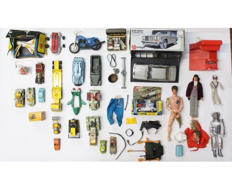 Diecast: A collection of assorted boxed and unboxed diecast vehicles to include: boxed Corgi Toys Moonraker, and James Bond A