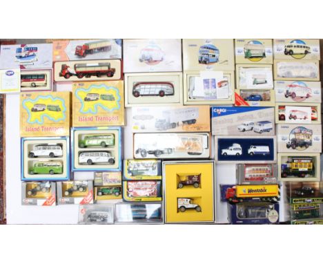 Corgi: A collection of assorted Corgi boxed vehicles to include: Commercials, Guinness, Island Transport, Original Omnibus, v