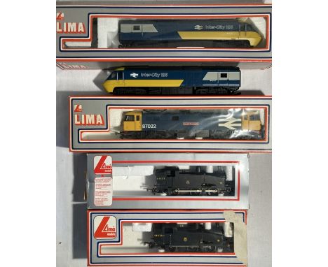 Railway: A collection of assorted boxed and unboxed Lima Locomotives to include two x 205102 J50 , 205164 Diesel (one boxed, 
