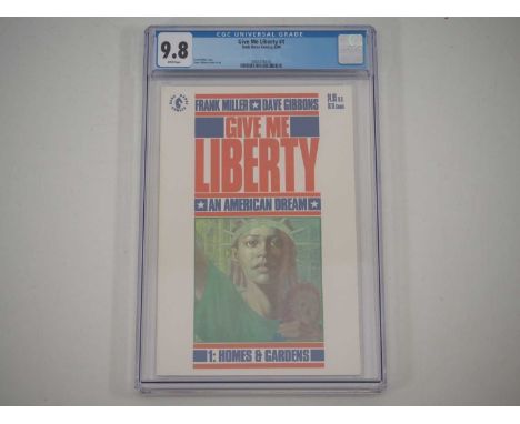 GIVE ME LIBERTY #1 (1990 - DARK HORSE) - GRADED 9.8(NM/MINT) by CGC - The first appearance of Martha Washington - The first p