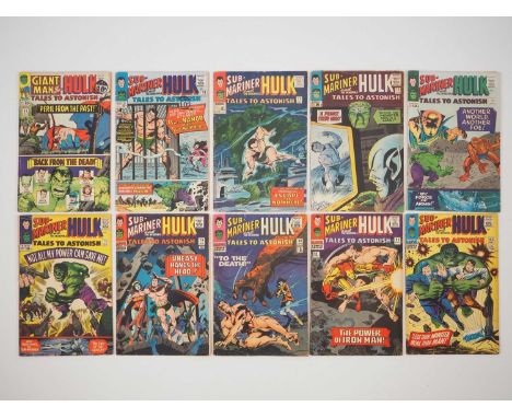 TALES TO ASTONISH #68, 70-73, 75, 76, 80, 82, 83 (10 in Lot) - (1965/1966 - MARVEL - US & UK Price Variant) - Includes the st