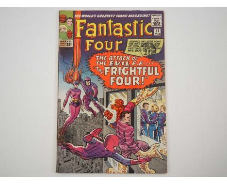 FANTASTIC FOUR #36 (1965 - MARVEL) - First appearances of Medusa (the Inhumans) and the Frightful Four + Engagement party for