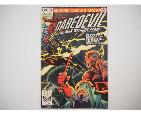 DAREDEVIL #168 - (1980 - MARVEL - UK Price Variant) - First appearance and Origin of Elektra (mis-spelled "Elecktra' on cover